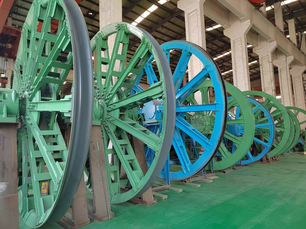 單繩天輪和鑿井天輪裝置 單繩天輪和鑿井天輪裝置